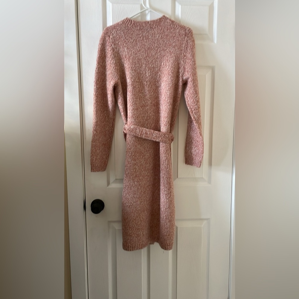 Ann Taylor pink coral marled sweater dress - Picture 5 of 5